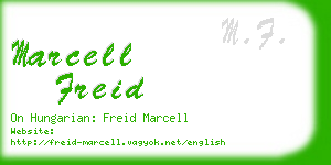 marcell freid business card